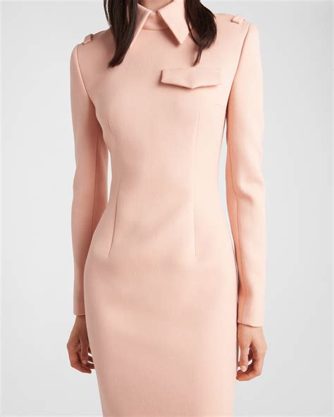 prada peach dress